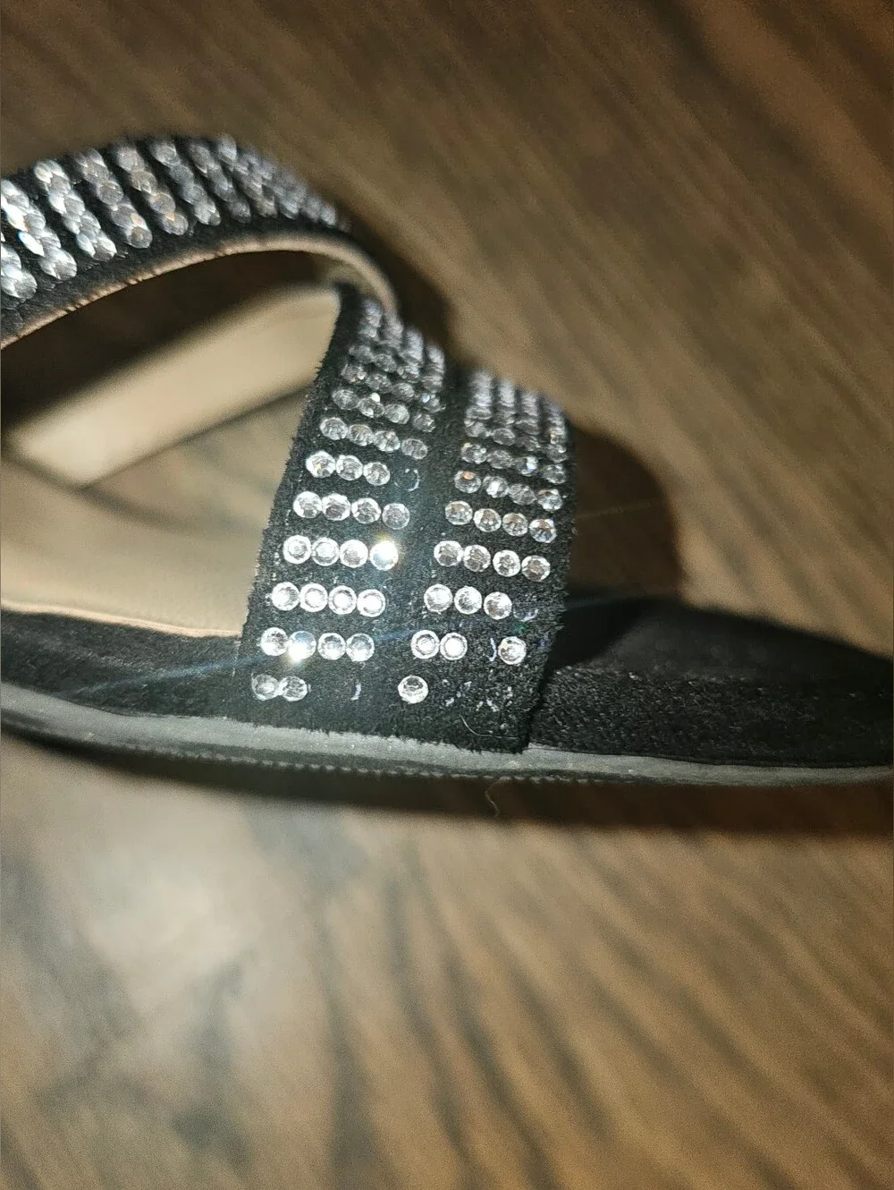 🖤 Dream Pairs Rhinestone Dress Sandals, Size 2